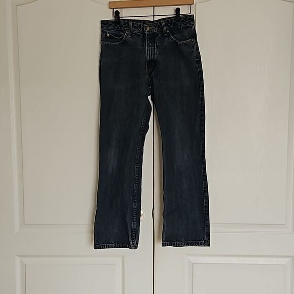 Van Heusen Men's Relaxed Fit Denim Jeans 30/30 Dark Blue Washed - Picture 2 of 16